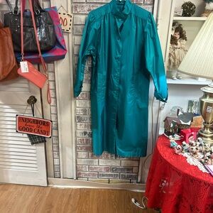 Weather Master ladies 12 green/teal long coat